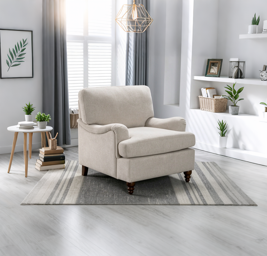 Upholstered armchair