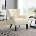 Fauteuil moderne rembourré d'appoint pour salon avec coussin en tissu
