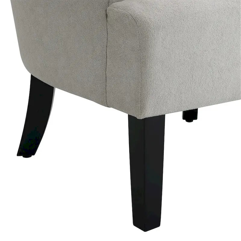 Fauteuil moderne rembourré d'appoint pour salon avec coussin en tissu
