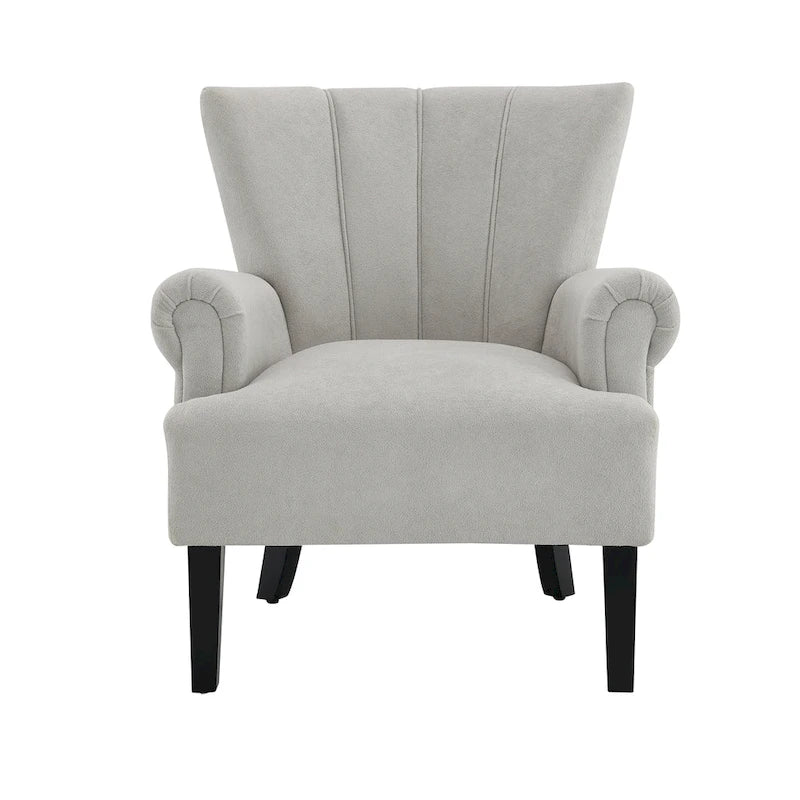 Fauteuil moderne rembourré d'appoint pour salon avec coussin en tissu