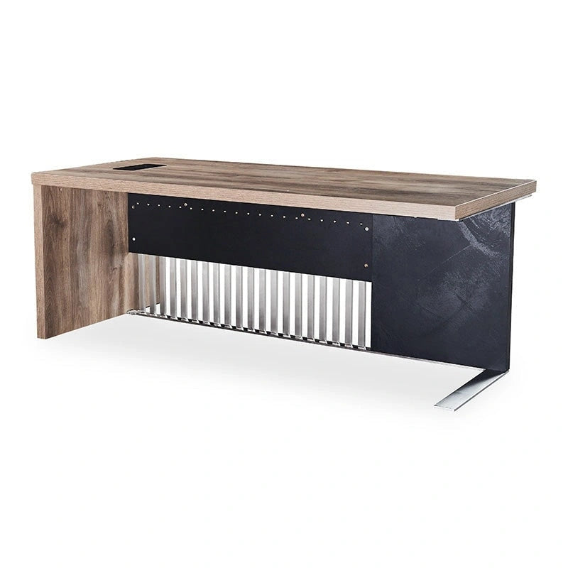 63 Inch Executive Office Desk Modern Home Office Desk with File Cabinet