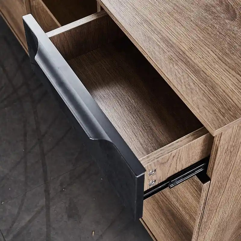 63 Inch Executive Office Desk Modern Home Office Desk with File Cabinet