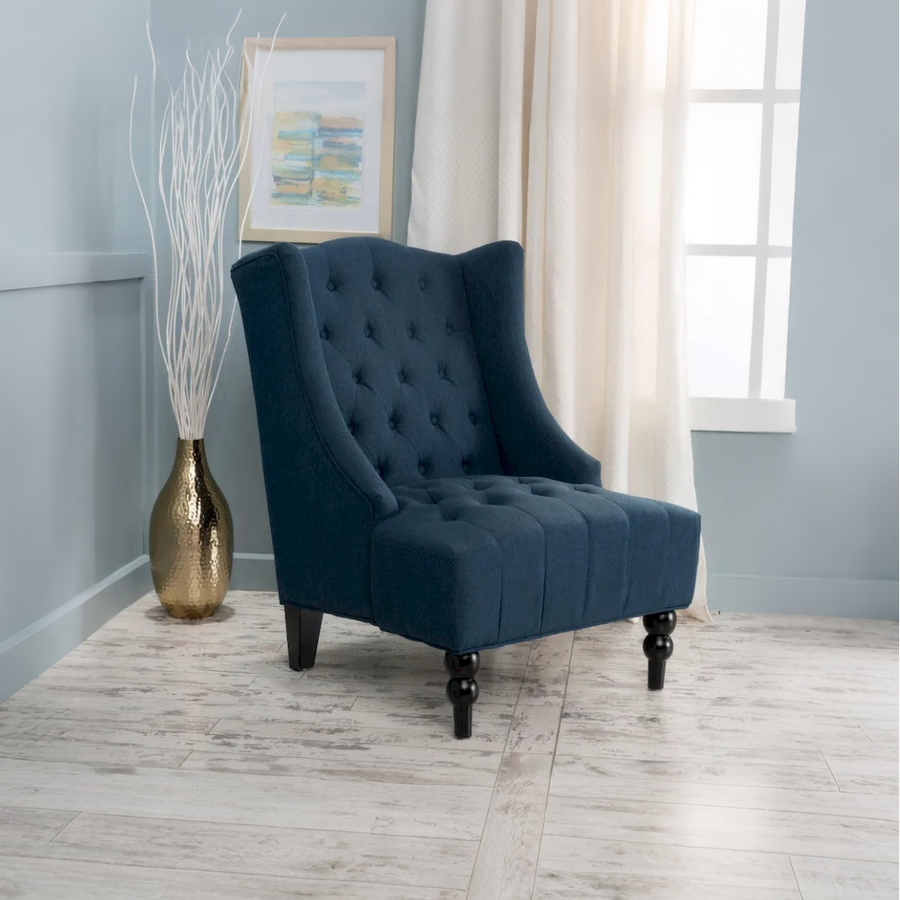 High-back armchair