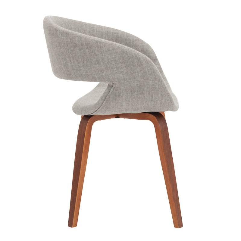 Mid-century stílusú étkezőszék szövetkárpitozással