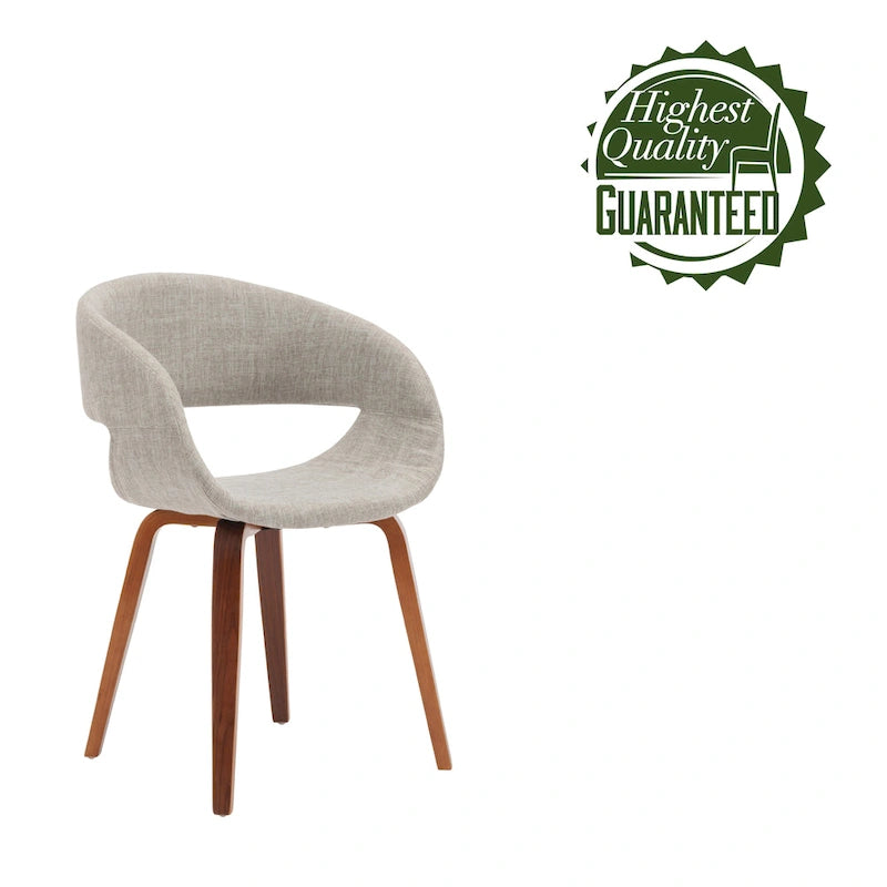 Mid-century stílusú étkezőszék szövetkárpitozással