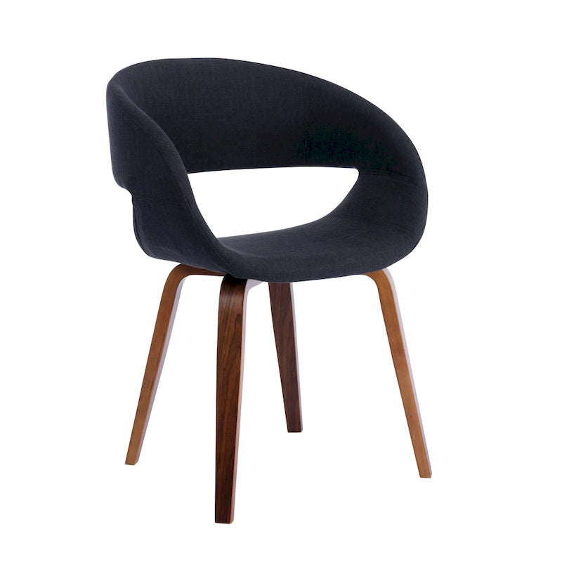 Mid-century stílusú étkezőszék szövetkárpitozással