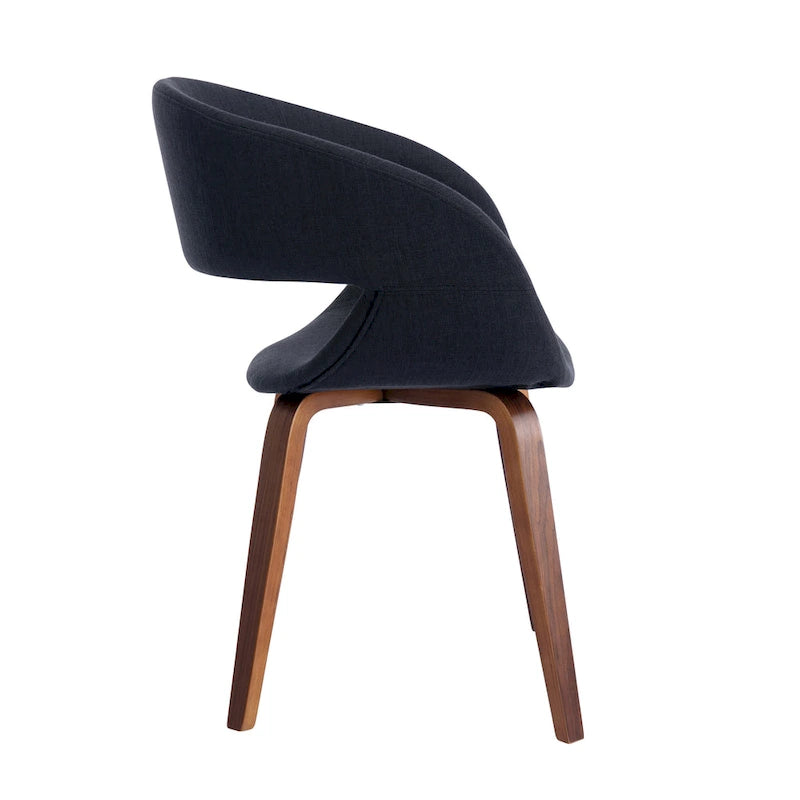 Mid-century stílusú étkezőszék szövetkárpitozással