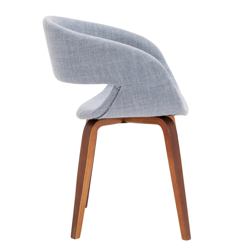 Mid-century stílusú étkezőszék szövetkárpitozással