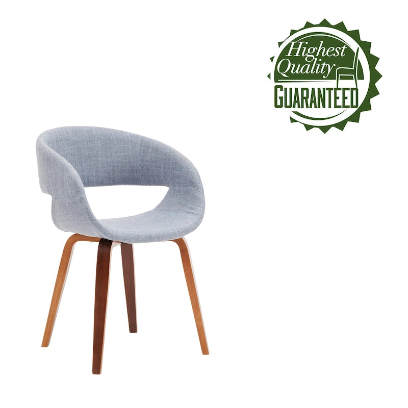 Mid-century stílusú étkezőszék szövetkárpitozással