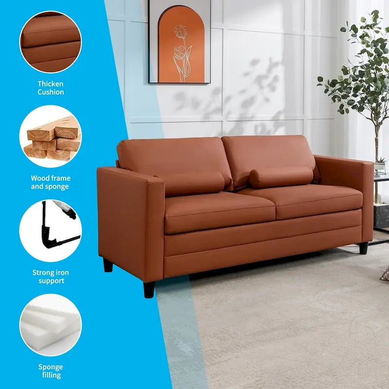 Rozkładana sofa z funkcją spania, nowoczesna, przekształcana w łóżko 2 w 1, z materacem, futon