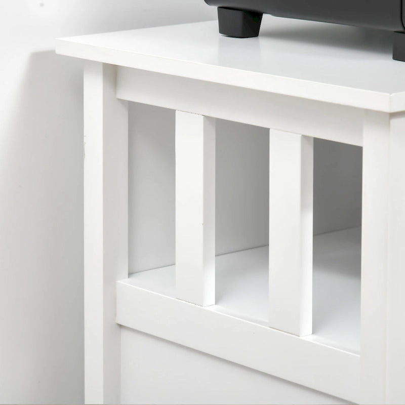 Credenza buffet con 2 ante, mobile contenitore da cucina con ripiani regolabili per cucina e sala da pranzo
