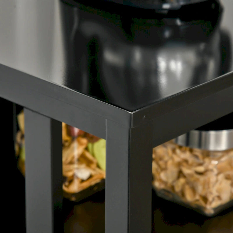 Credenza buffet con 2 ante, mobile contenitore da cucina con ripiani regolabili per cucina e sala da pranzo
