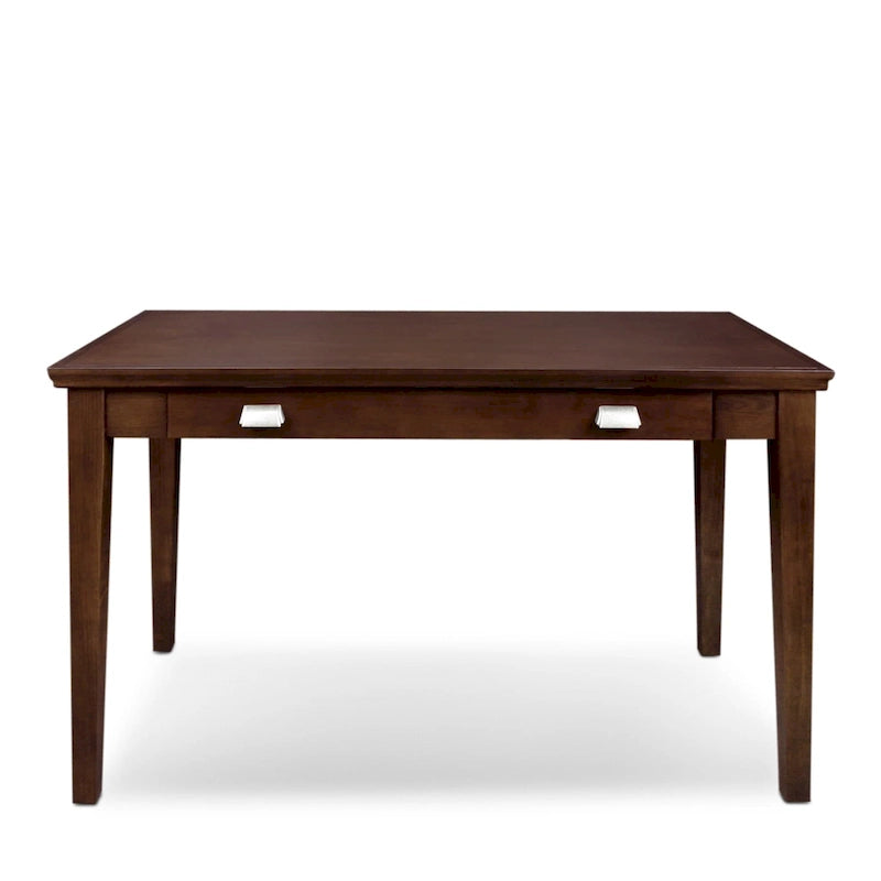 Solid Wood Writing Computer Desk with Drop Front Keyboard Drawer