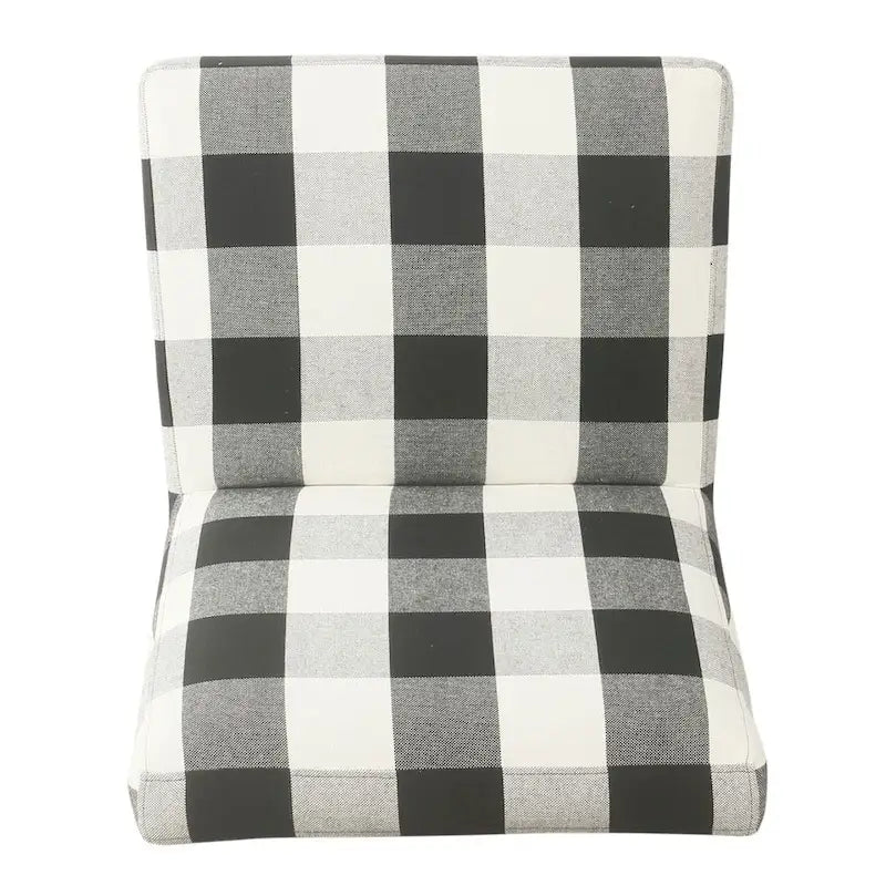 Modern Armless Dining Accent Chair with Tapered Wooden Legs