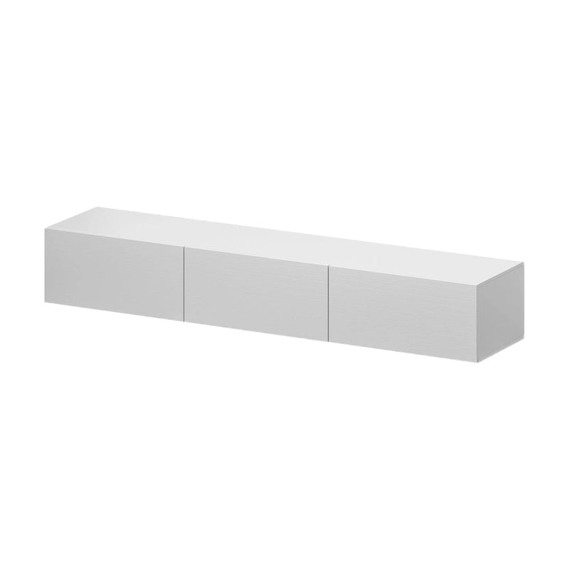 Wall Mounted Floating TV Stand with LED Lights and Storage