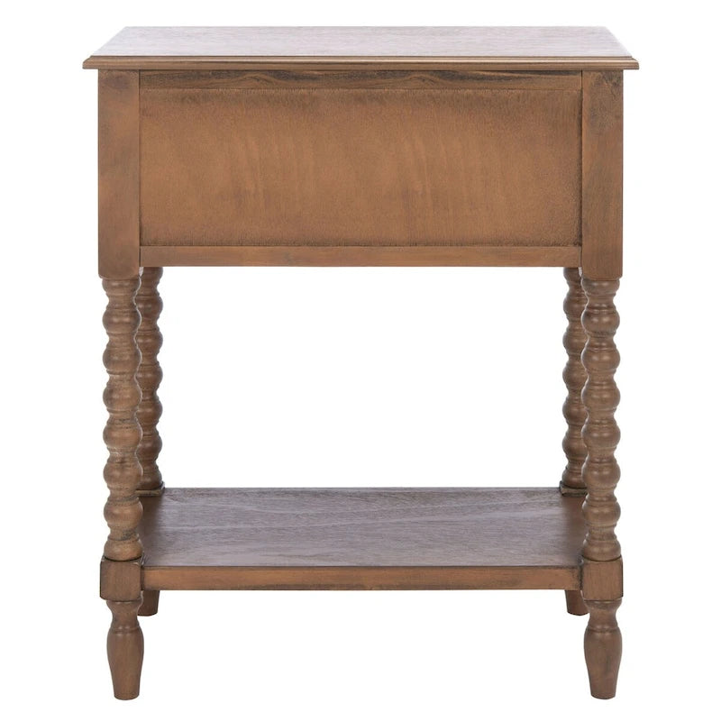 3-Drawer Console Table with Open Bottom Shelf in Farmhouse Style