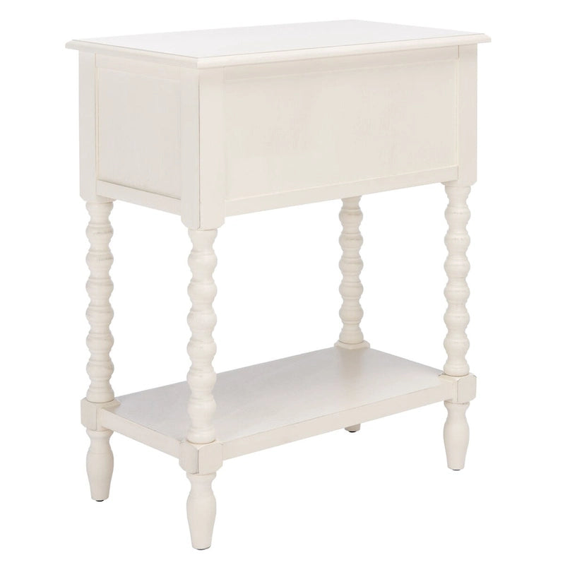 3-Drawer Console Table with Open Bottom Shelf in Farmhouse Style