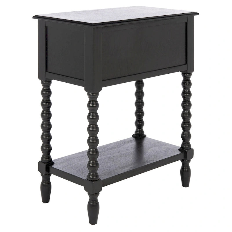 3-Drawer Console Table with Open Bottom Shelf in Farmhouse Style