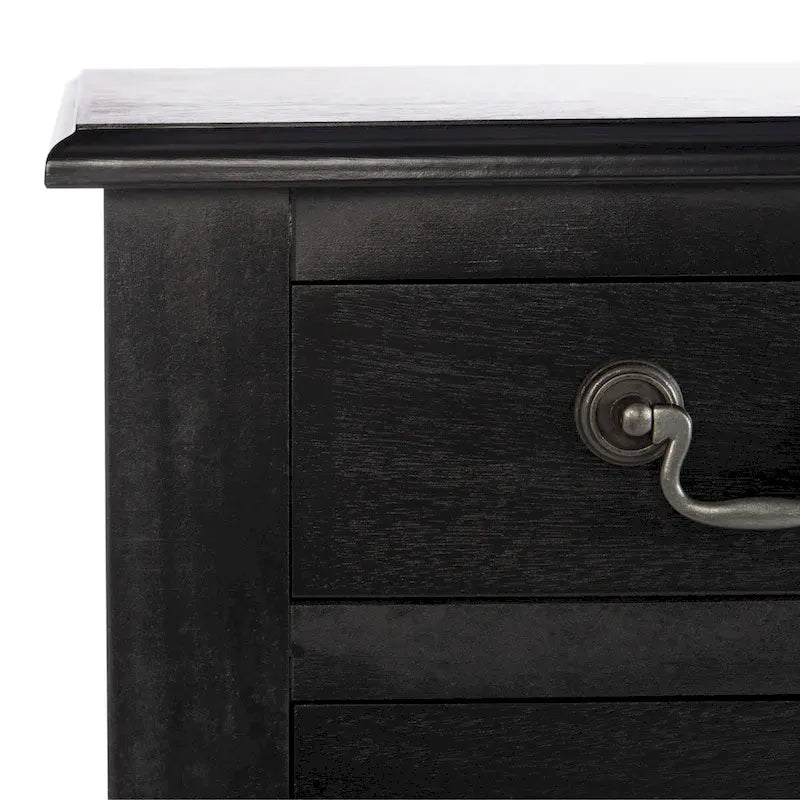 3-Drawer Console Table with Open Bottom Shelf in Farmhouse Style