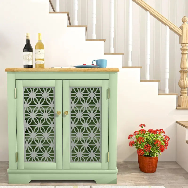 31 in. 2-Door Accent Storage Buffet Cabinet Sideboard - 31 in Width