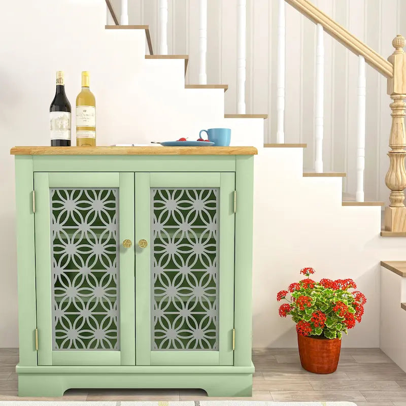 31 in. 2-Door Accent Storage Buffet Cabinet Sideboard - 31 in Width