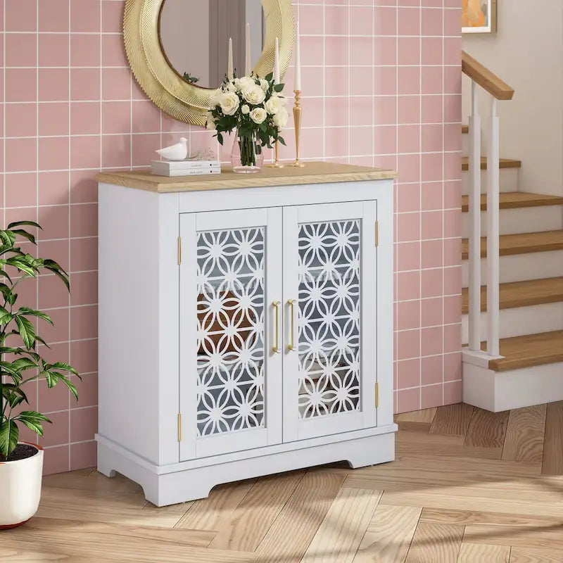 31 in. 2-Door Accent Storage Buffet Cabinet Sideboard - 31 in Width