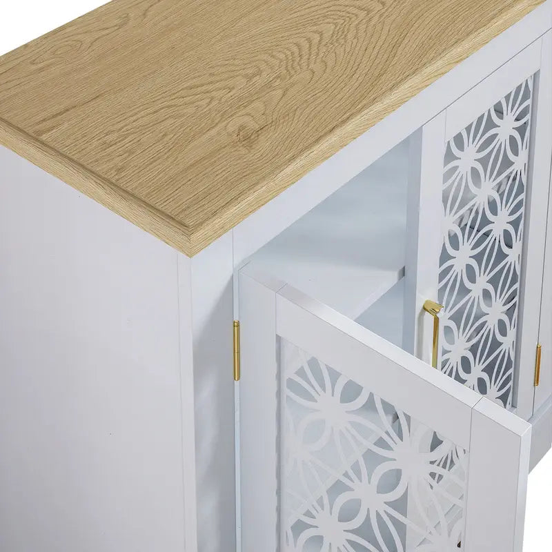 31 in. 2-Door Accent Storage Buffet Cabinet Sideboard - 31 in Width