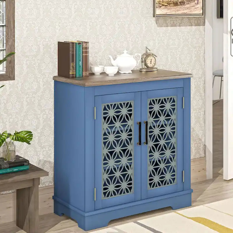 31 in. 2-Door Accent Storage Buffet Cabinet Sideboard - 31 in Width