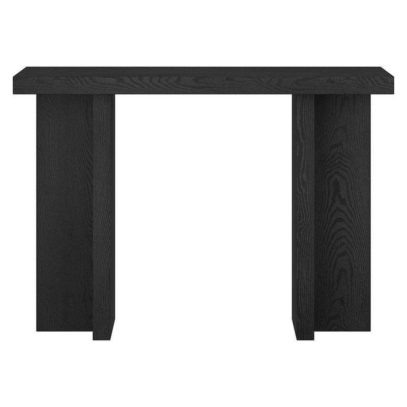 Mesa consola rectangular moderna de 42 de ancho con acabado que imita la madera