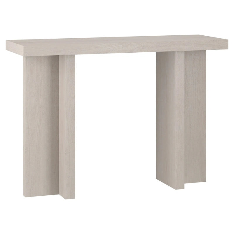 Mesa consola rectangular moderna de 42 de ancho con acabado que imita la madera