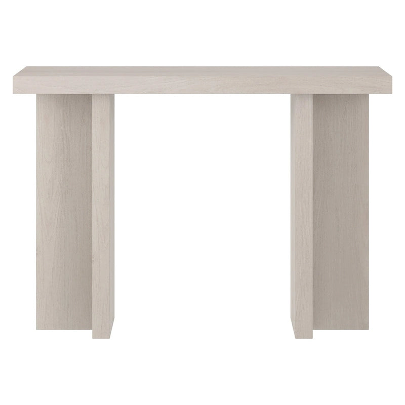 Mesa consola rectangular moderna de 42 de ancho con acabado que imita la madera