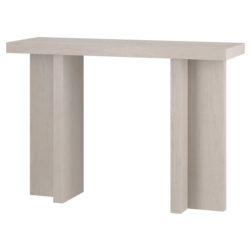 Mesa consola rectangular moderna de 42 de ancho con acabado que imita la madera