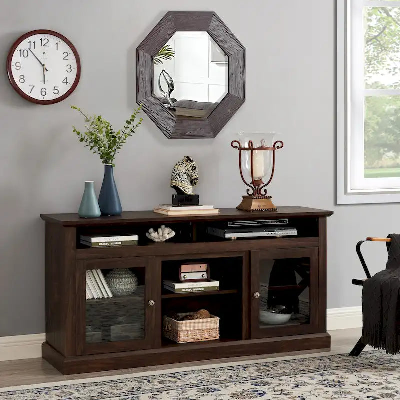 60-Inch TV Stand for TVs Up to 65 Inch with Storage Shelves