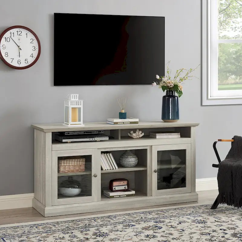 60-Inch TV Stand for TVs Up to 65 Inch with Storage Shelves